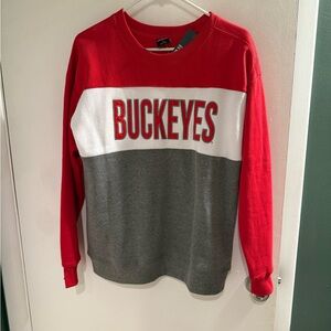 Ohio Stare Buckeyes red, grey and white Graphic Sweatshirt
NWT